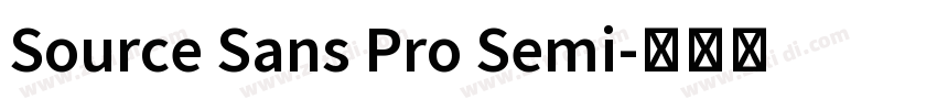 Source Sans Pro Semi字体转换